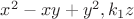 $x^2-xy+y^2,k_1z$