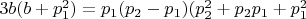 $3b(b+p_1^2)=p_1(p_2-p_1)(p_2^2+p_2p_1+p_1^2$