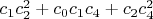 $c_1 c_2^2+c_0 c_1 c_4+c_2 c_4^2$