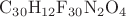 $\mathrm{C_{30} H_{12} F_{30} N_2 O_4}$