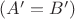 $(A' = B')$