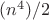 $(n^4)/2$