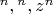 $х^{n}, у^{n}, z^{n} $
