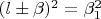 $(l\pm\beta)^2=\beta_1^2$