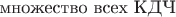 $\text{множество всех КДЧ} $
