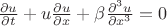 $\frac{\partial u}{\partial t} + u \frac{\partial u}{\partial x}+\beta\frac{\partial^3u}{\partial x^3} = 0$