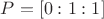 $P = [0 : 1 : 1]$