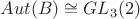 $Aut(B) \cong GL_3(2)$