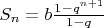 $S_n=b\frac{1-q^{n+1}}{1-q}$