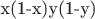 x(1-x)y(1-y)