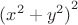 ${(x^2+y^2)}^2$