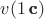$v(1 \, \textbf{с})$