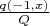 $\frac{q(-1,x)}{Q}$