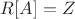 $R[A]=Z$