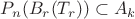 $P_n(B_r(T_r))\subset A_k$