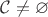 $\mathcal{C}\ne\varnothing$