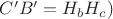 $C'B'= H_bH_c)$