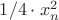 $1/4 \cdot x_n^2$