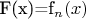 F(x)=f_n(x)