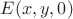 $ E(x,y,0) $