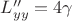 $L''_{yy}=4\gamma$ $L''_{yy}=4\gamma$