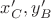 $x'_C, y'_B$ $x'_C, y'_B$