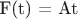 F(t) = At