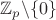 $\mathbb{Z}_p\backslash\{0\}$