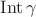 $\operatorname{Int} \gamma$