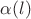 $\alpha(l)$ $\alpha(l)$