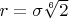 $r=\sigma \sqrt[6]{2}$