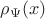 $\rho_\Psi(x)$