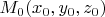 $M_0(x_0,y_0,z_0)$