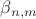$\beta_{n,m}$