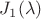 $J_1(\lambda)$