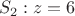 $$S_{2}: z=6$$