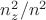 $n_z^2/n^2$
