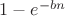 $1-e^{-bn}$