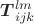 $\boldsymbol T_{ijk}^{lm}$