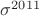 $\sigma^{2011}$
