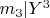 $m_3 | Y^3$