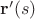 $\mathbf r'(s)$