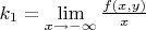 $k_{1}=\lim \limits_{x\to -\infty} \frac {f(x,y)}{x}$