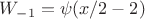 $W_{-1} = \psi(x/2 - 2)$
