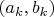 $(a_k, b_k)$