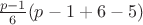$\frac{p-1}{6}(p-1+6-5)$