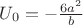 $U_{0}=-\frac{6a^2}{b}$ $U_{0}=-\frac{6a^2}{b}$
