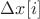 $\Delta x[i]$