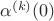 $\alpha^{(k)}(0)$