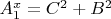 $A_1^x=C^2+B^2$
